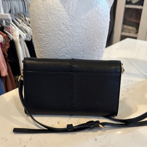 Tory Burch Black Crossbody Bag Sleek Minimalist Design - Picture 2 of 3